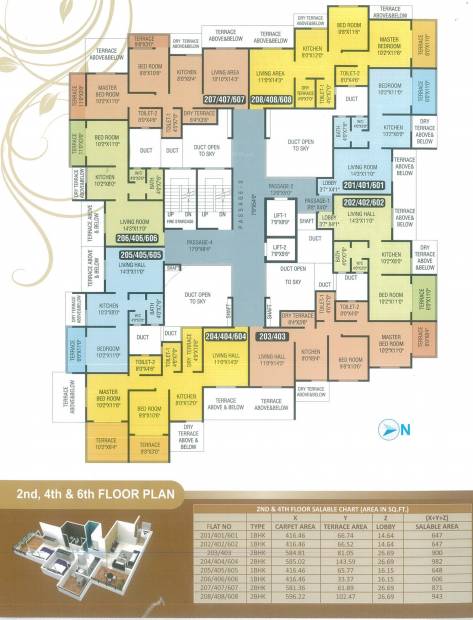 Images for Cluster Plan of Nahar Yash Ganga Residency