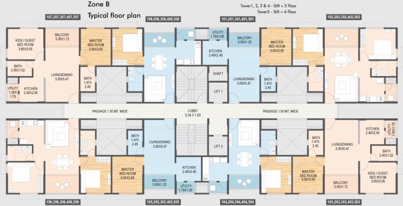 Images for Cluster Plan of Geras River Of Joy Zone A Apartment