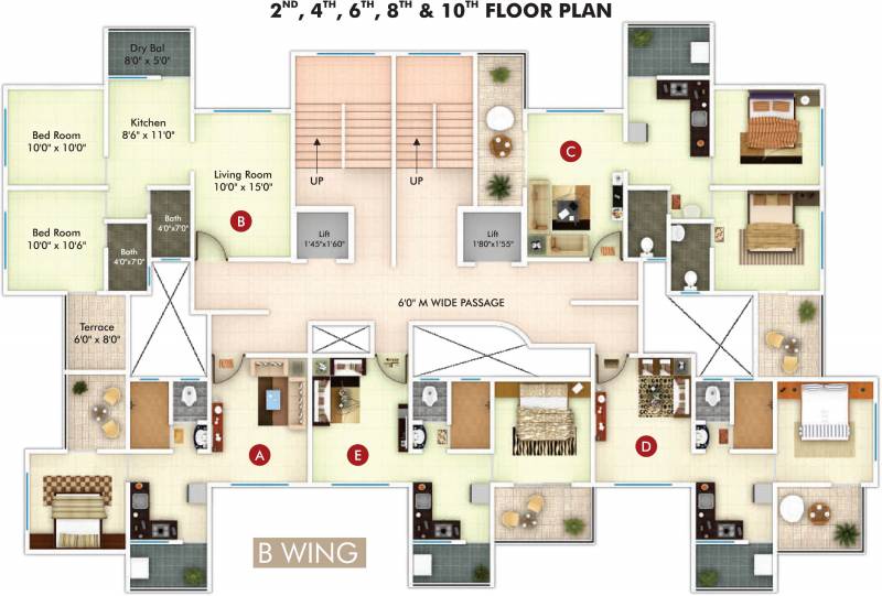 Images for Cluster Plan of Sky Sparsh Regency Wing A And B