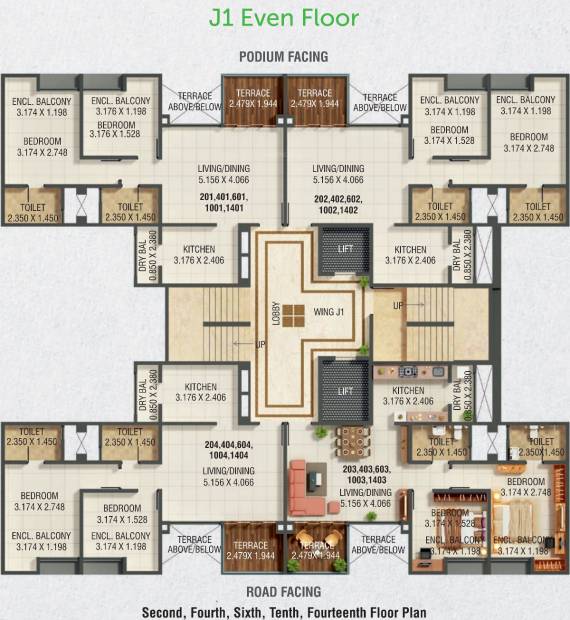Images for Cluster Plan of Kumar Park Infinia Phase IV
