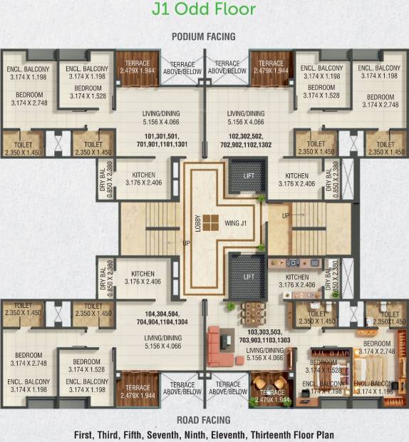 Images for Cluster Plan of Kumar Park Infinia Phase IV