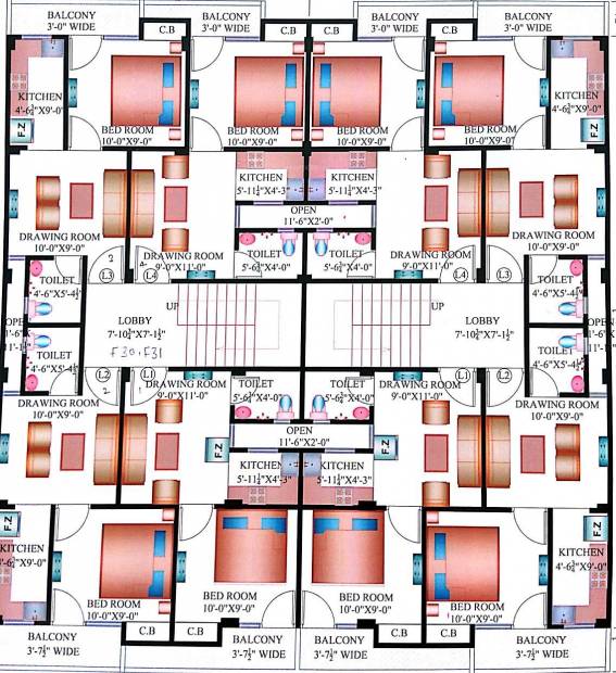 Images for Cluster Plan of Vaishno Vaishno Homes