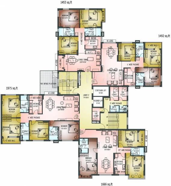  pravesh Tower F Cluster Plan