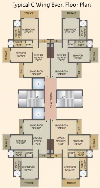 Images for Cluster Plan of Siddhivinayak Utopia C Wing