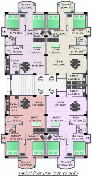 Images for Cluster Plan of Poddar Usha Gardens