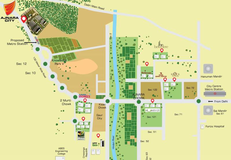 Images for Location Plan of Ajnara Olive Greens