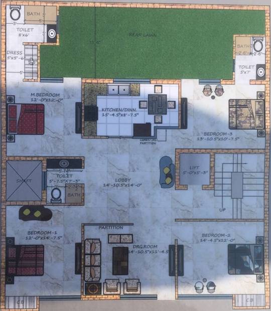 Images for Cluster Plan of Aggarwal Elite Floors