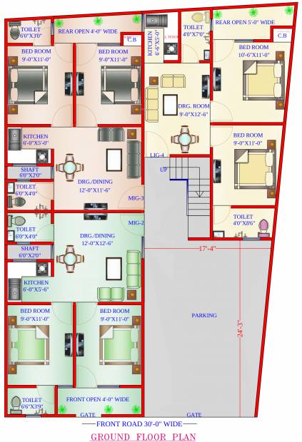 Images for Cluster Plan of Vishal Apartments