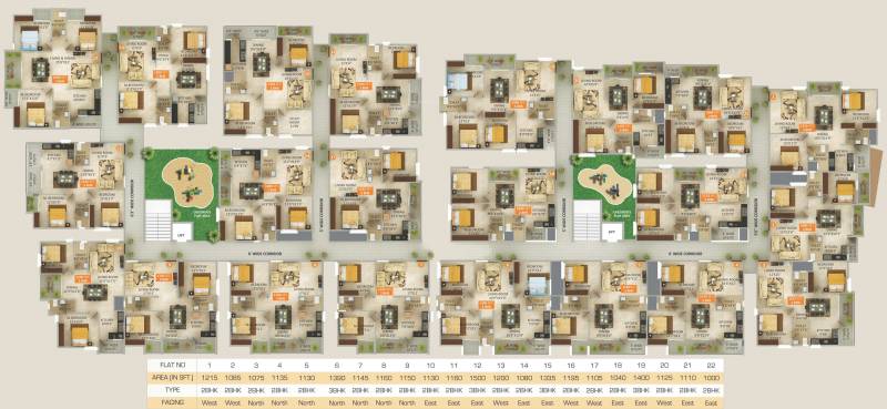  pride Images for Cluster Plan of Parthu Pride