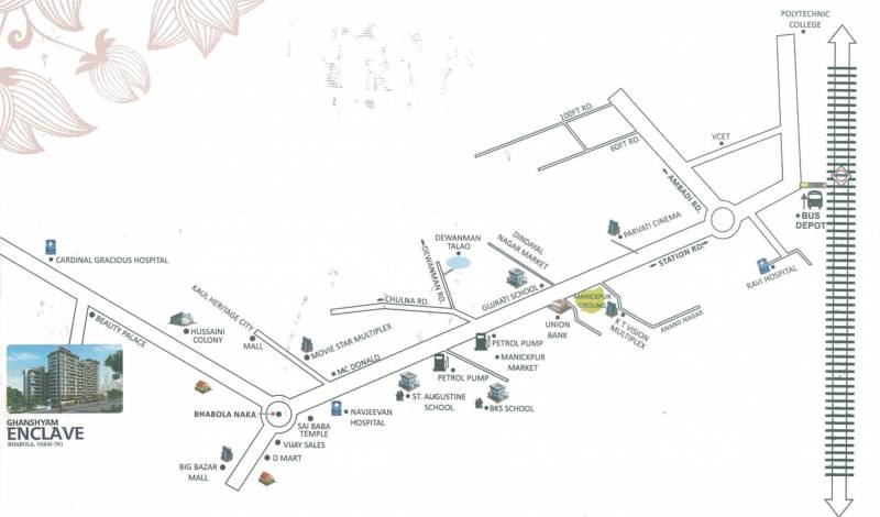 Images for Location Plan of Ghanshyam Enclave Green Meadows E Wing