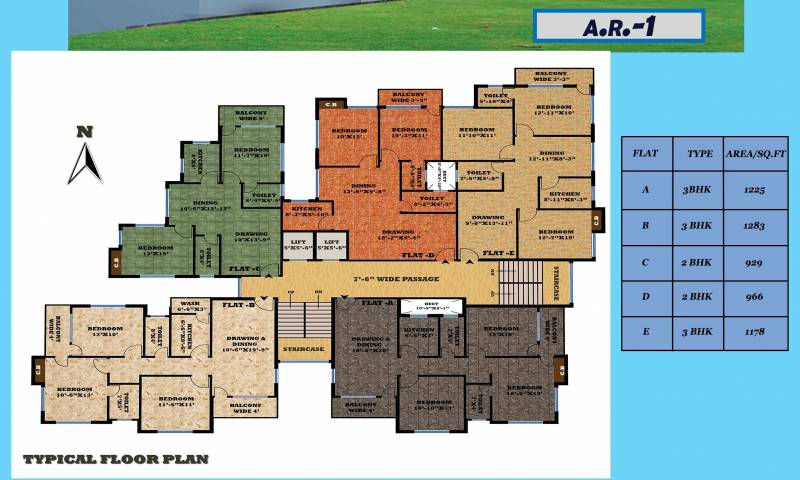 Images for Cluster Plan of Unique Ashiyana Residency
