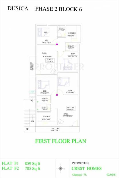 Images for Cluster Plan of Crest Homes Dusica Phase II