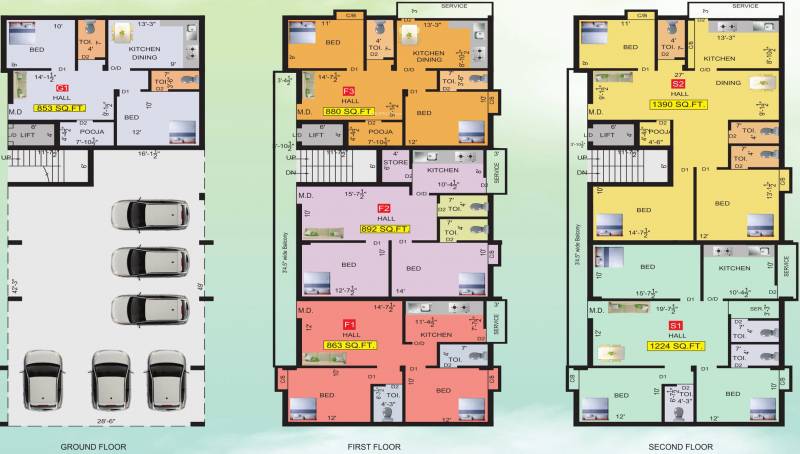 Images for Cluster Plan of MC Sumangali Enclave
