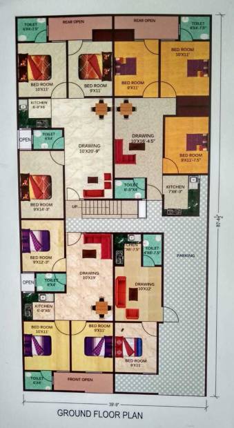Images for Cluster Plan of KM Appartments