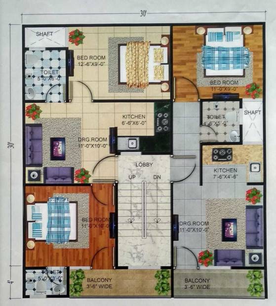 Images for Cluster Plan of KM Appartments