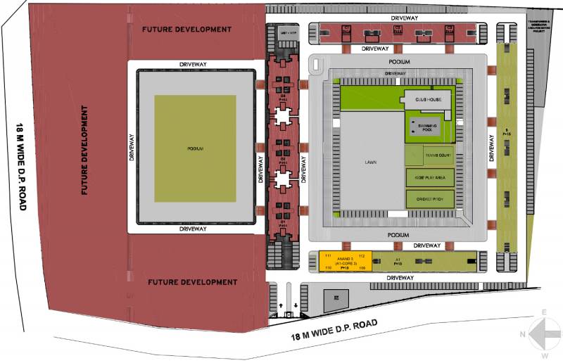 Images for Layout Plan of Kumar Pebble Park Anand 3 A1 Core3