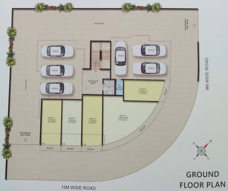  neelkanth-corner Neelkanth Corner Cluster Plan for ground Floor