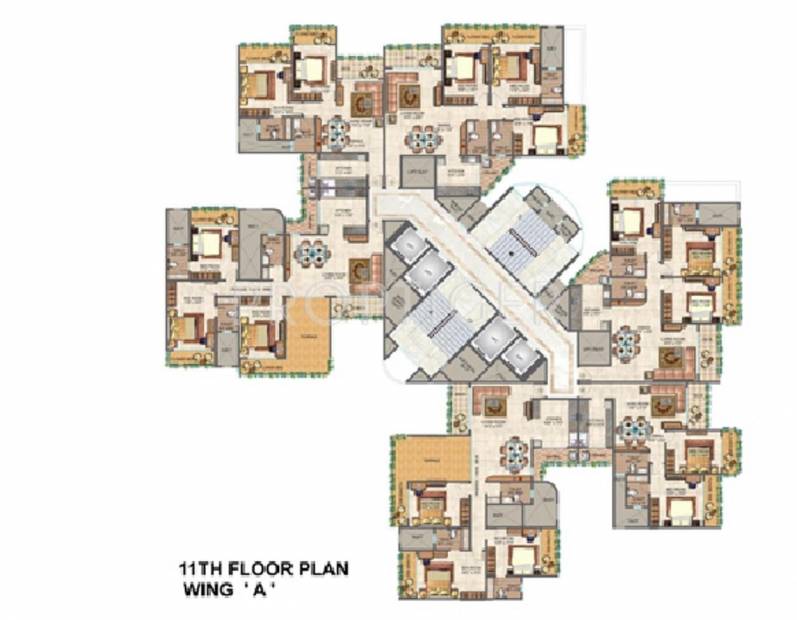 Images for Cluster Plan of Ajmera Iconic