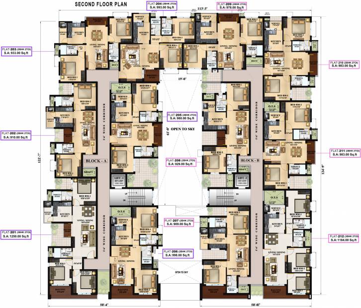  royale Block A, B Cluster Plan