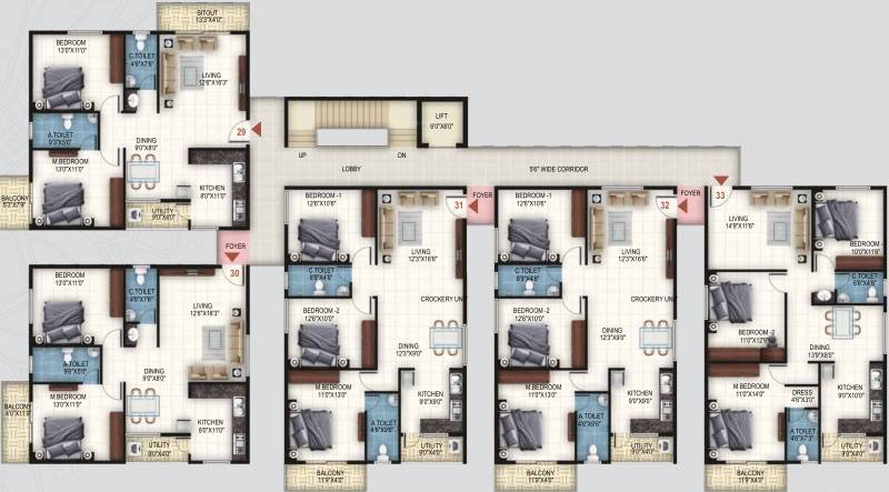 Images for Cluster Plan of United Sai Arcade