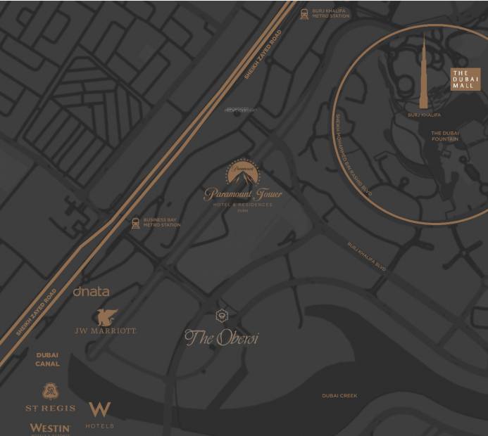 Images for Location Plan of Damac Paramount Tower Hotel And Residences