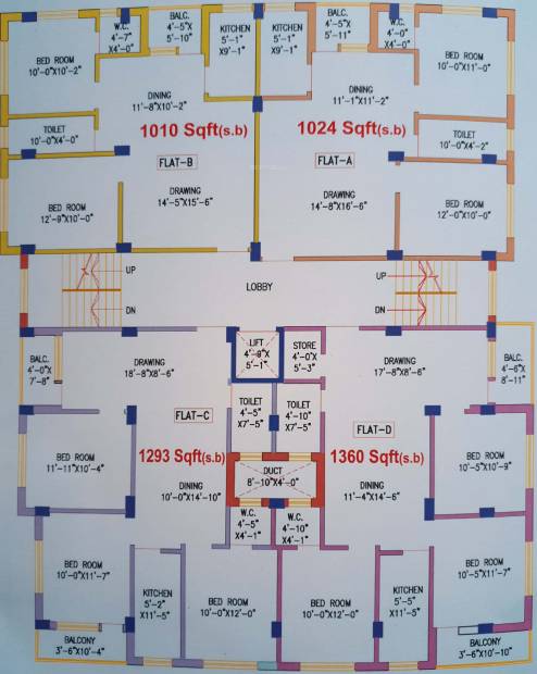 Images for Cluster Plan of SB Anita Residency