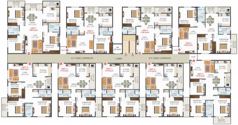  sai-samraksha Block B Typical Cluster Plan
