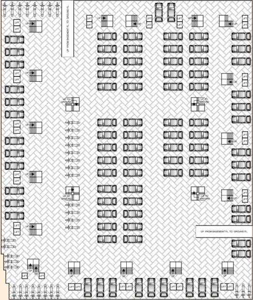  al-madina-residency Cluster Plan For Basement Floor
