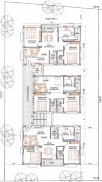  wind-shire-block-1 Dhaathri Apartments Typical Cluster Plan From 1st to 5th Floor