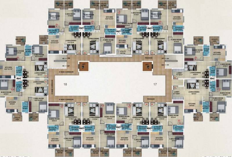 akshay-town Typical Floor Plan Of Type 4