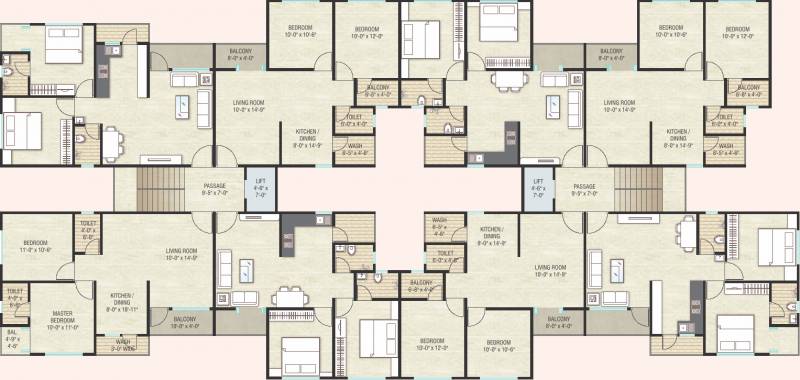  aries-ambrosia Typical  Floor Plan From 1st to 4th Floor