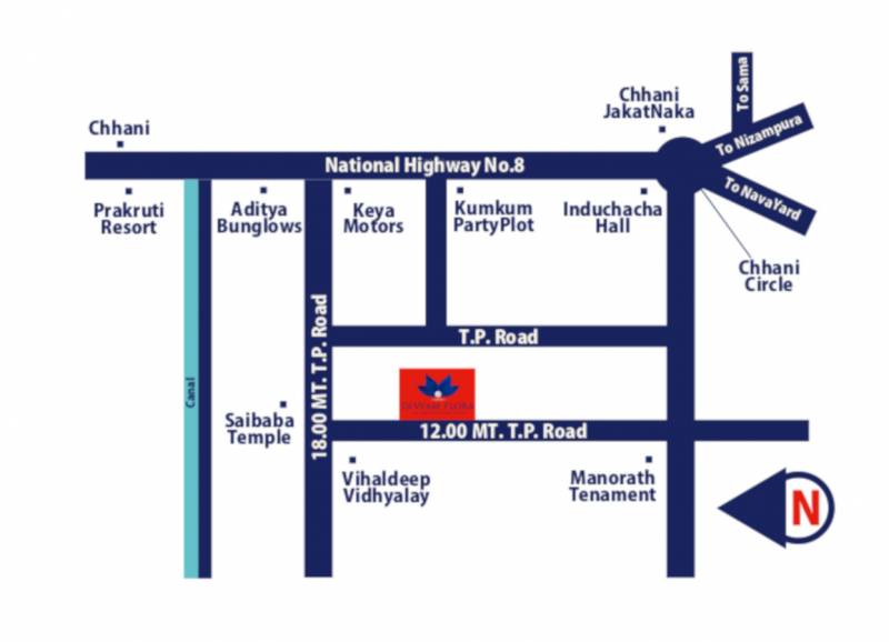  divyam-flora-chs Location Plan