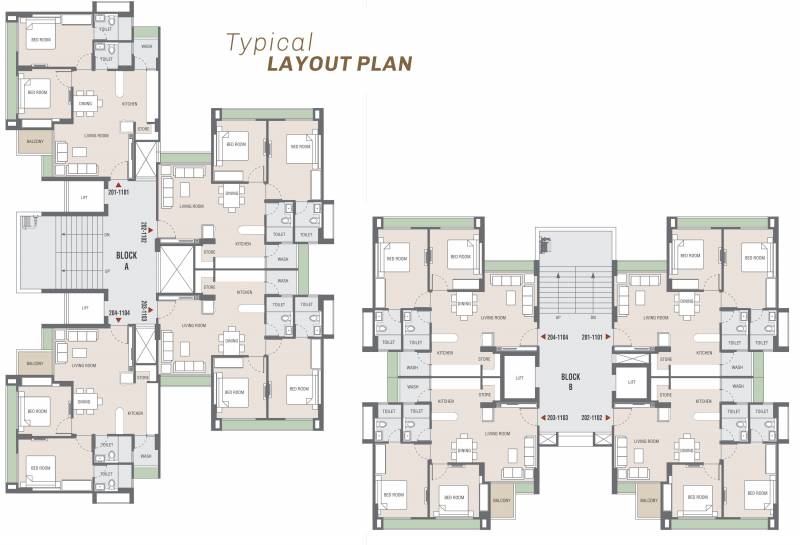  elegance Tower A Cluster Plan