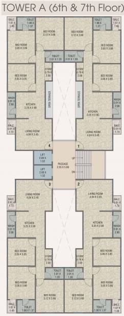  bliss Tower A Cluster Plan