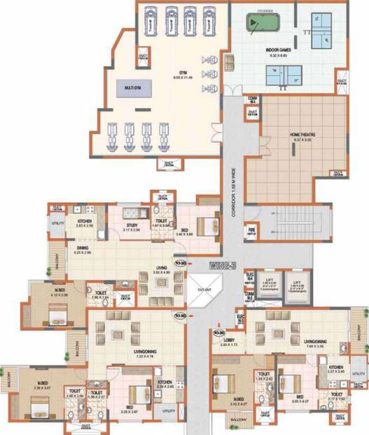  srikaram Wing 1 Cluster Plan
