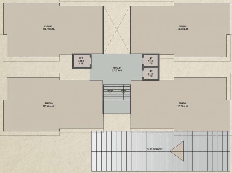  red-coral-hamptons Tower A Cluster Plan