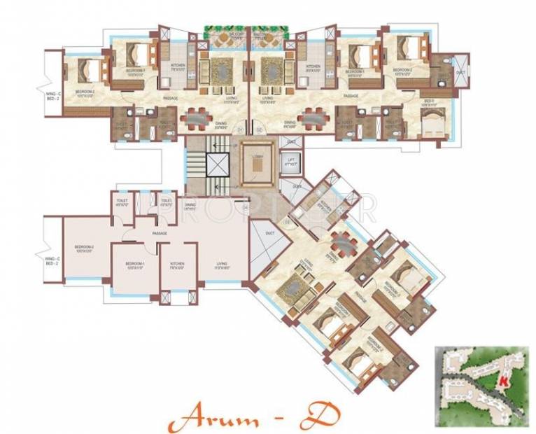 Images for Cluster Plan of Rajhans Kshitij