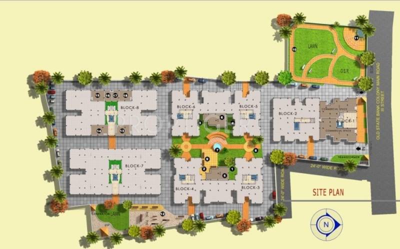  nakshatra Images for Site Plan of Doshi Nakshatra