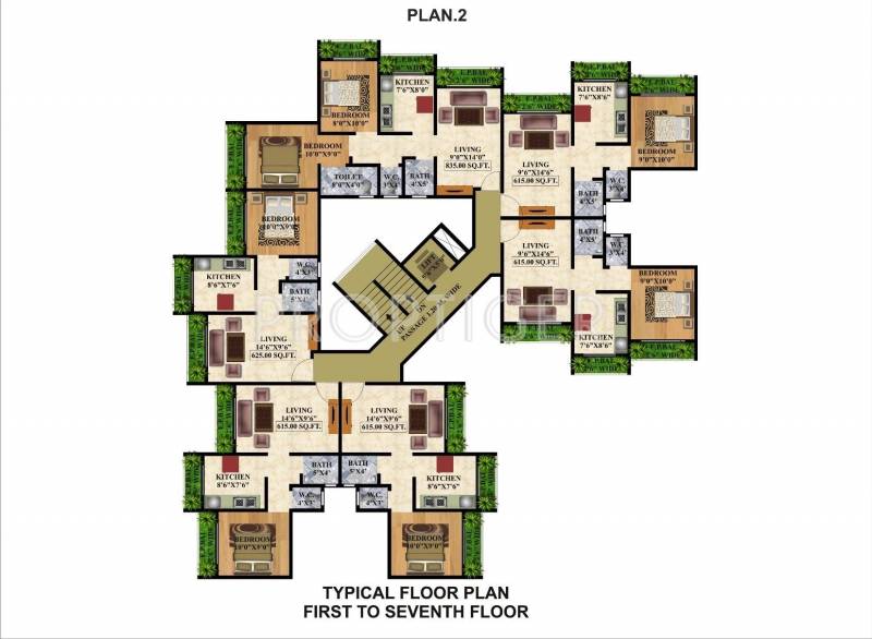 park 2 Cluster Plan