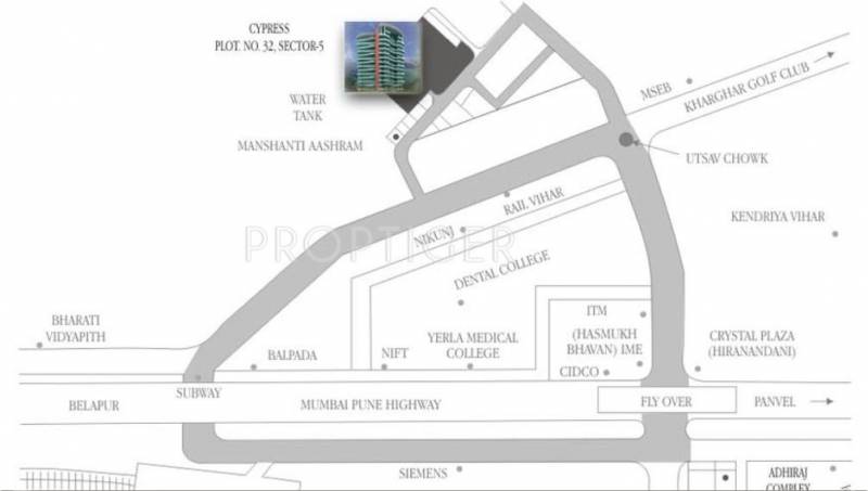Images for Location Plan of Adhiraj Constructions Cyprees Aqua