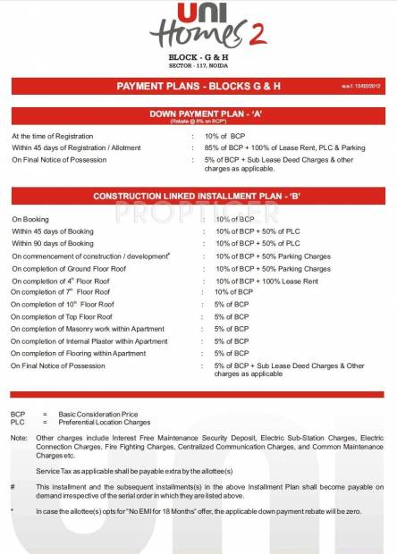  unihomes-2 Images for Payment Plan of Unitech Unihomes 2