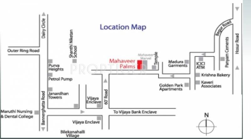  palms Images for Location Plan of Mahaveer Palms