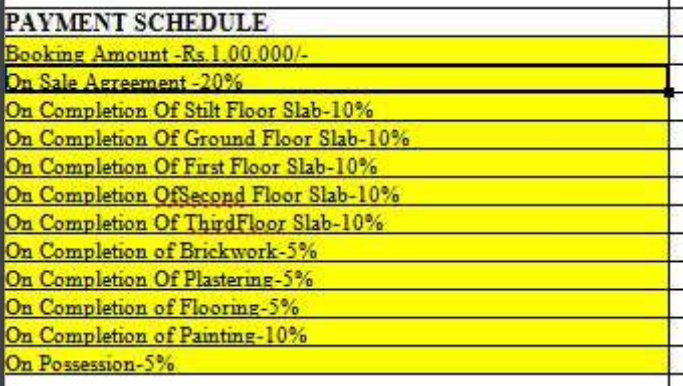 mount-oak Construction Linked Payment (CLP) Payment Plan
