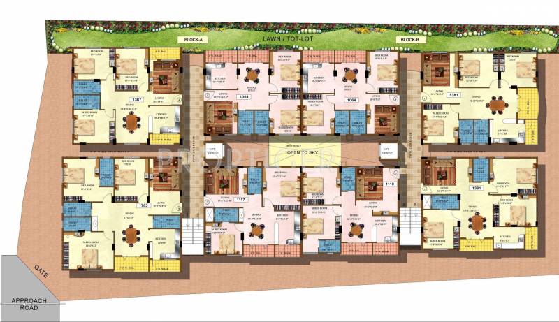  naveen-lakeside Tower- A Cluster Plan