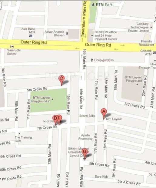 MDVR Anand Krishna Residency Location Plan