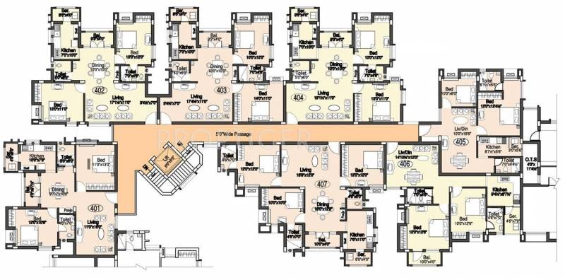 Images for Cluster Plan of Doshi Etopia II