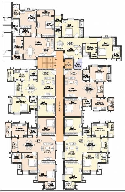 Images for Cluster Plan of Doshi Etopia II
