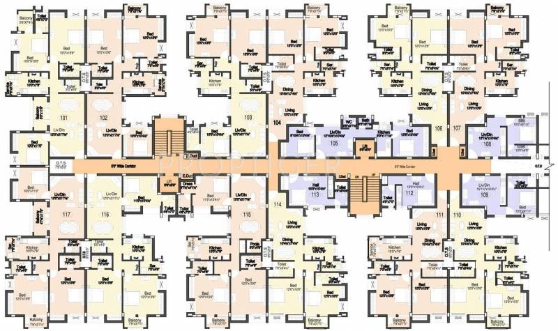 Images for Cluster Plan of Doshi Etopia II