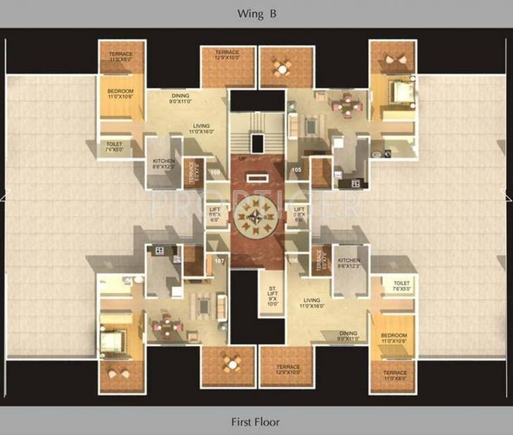  kesar Tower B7 Cluster Plan