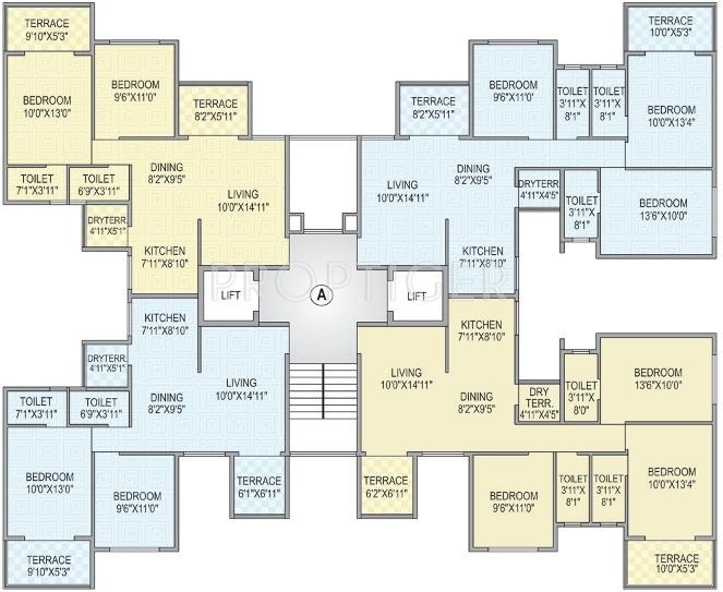  garden-floraa Images for Cluster Plan of Aditya Builders Pune Garden Floraa